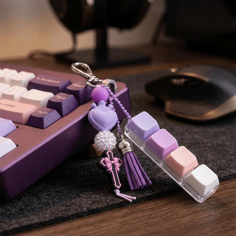 Soft Silicone Handmade Keychain Silicone Beads Stress Relief Toy Fidget Toy Gift For Women