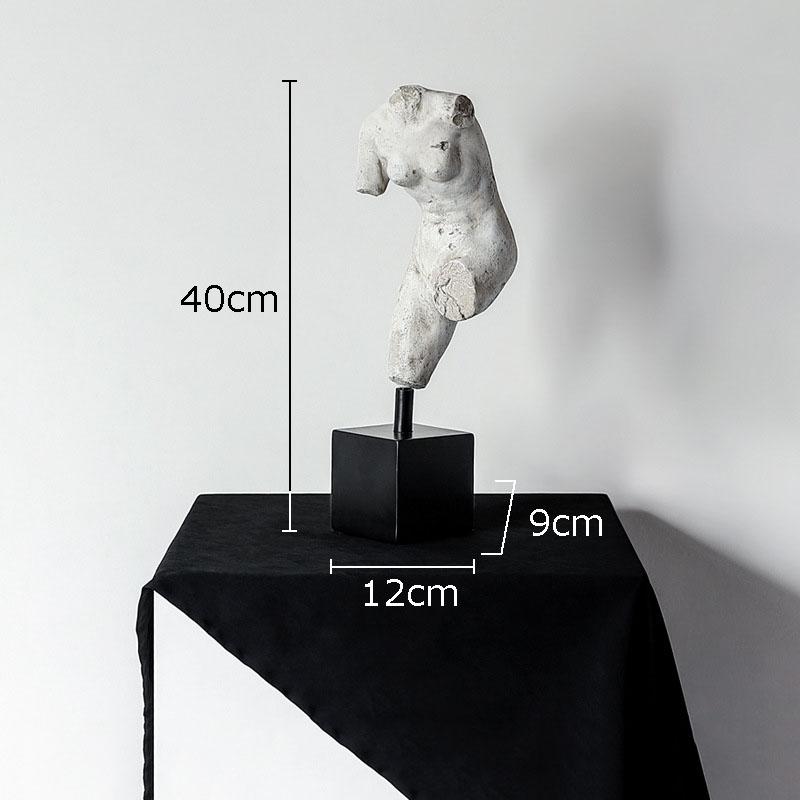 Broken Aesthetics Human Body Sculpture Imitation Plaster Retro Body Art Statue Character Resin Crafts Desk Decoration Ornaments