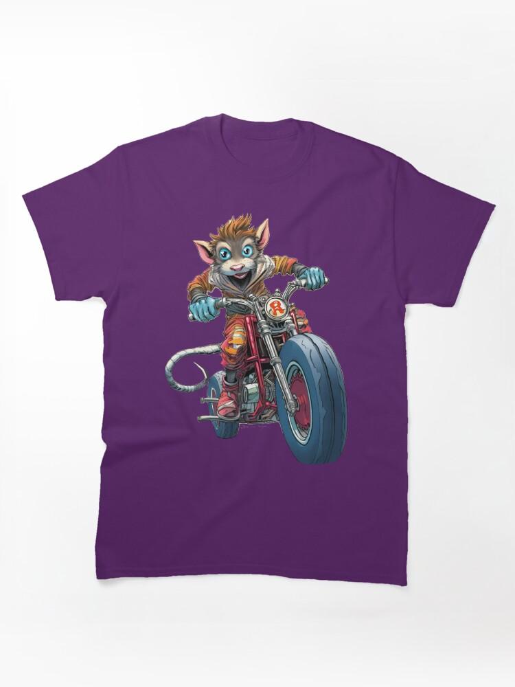 Biker Mice from Mars Rebel Biker Boy Rat Gang Rebels Book Illustration by Sarnia Classic T-Shirt