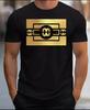 Men Fashion T-shirt In Gold Logo Luxury Tee Black And White Colour
