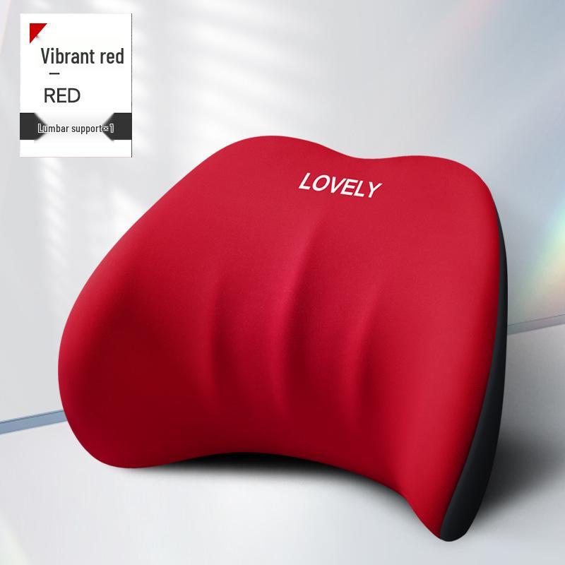 Car Memory Foam Headrest and Lumbar Support Cushion Set