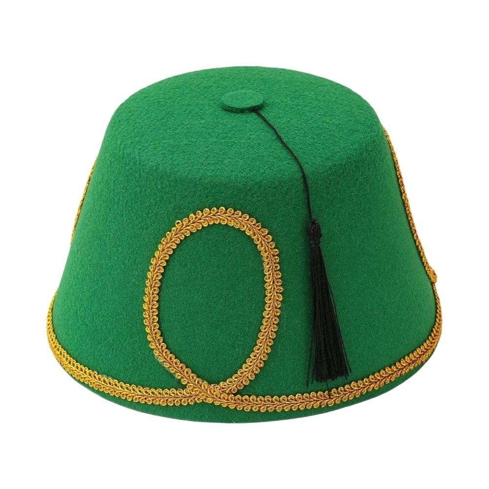Black Tassel Turkish Fez Hat Wool Felt Fabric Felt Party Hats Morocco Cap Adults Unisex