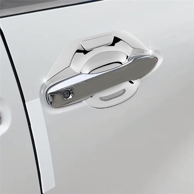 Car Silver Car Exterior Styling Door Handle Bowl Guard Trim Cover Parts For Toyota Alphard 40 Series +
