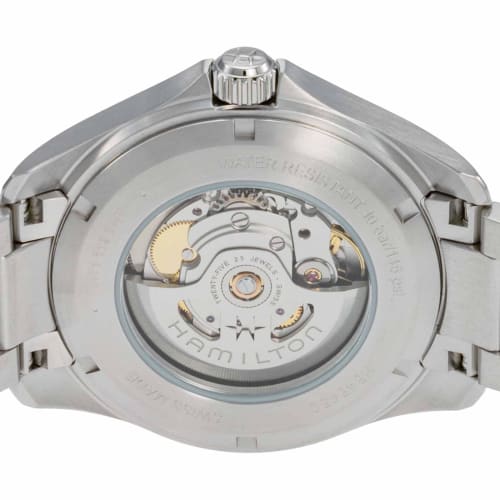 Hamilton Khaki Aviation Pilot Day Date Automatic Watch, 42mm, Swiss Brand, Men's, Silver, Black Dial, Stainless Steel, Sapphire Crystal, H64645131