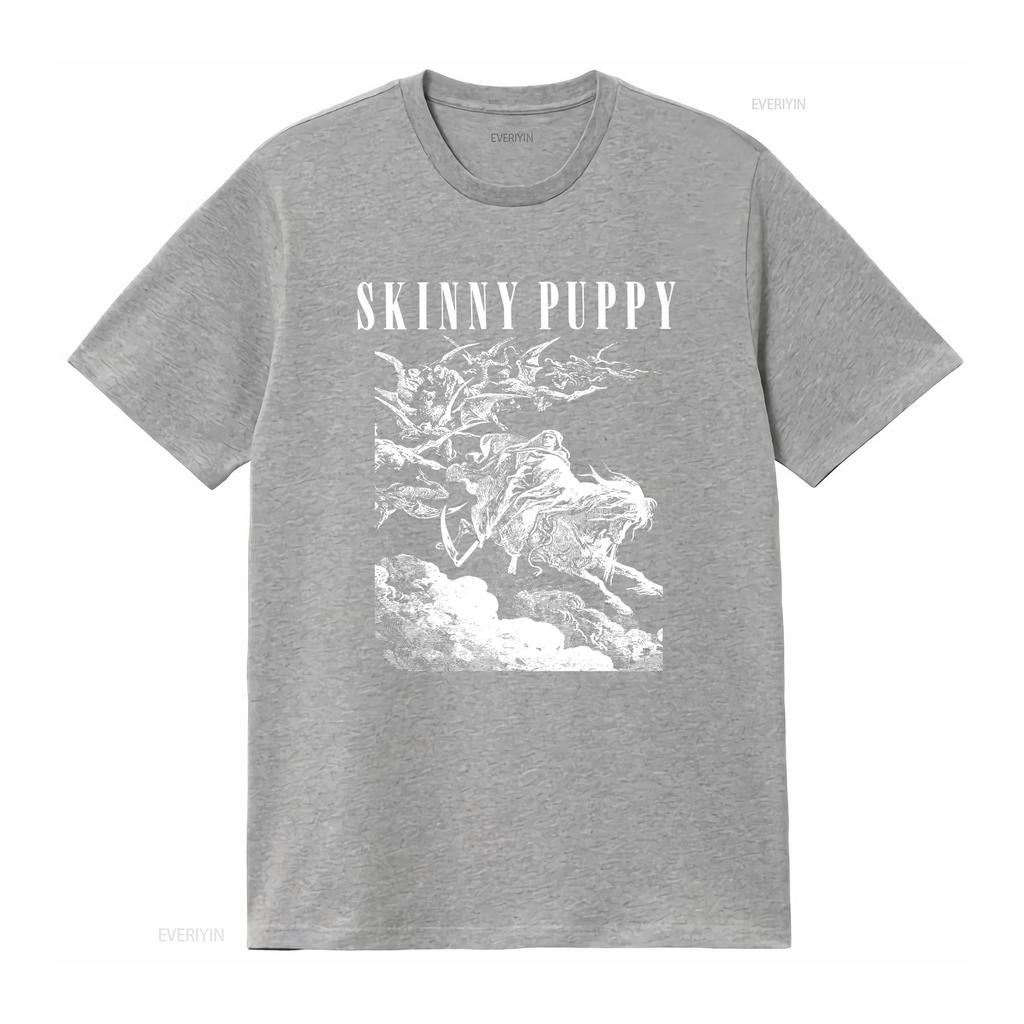 Skinny Puppy T-Shirt vintage Gewaschen Lässig Grafik Bequem Unisex Mode Atmungsaktiv Vielseitig Stilvoll Weich Streetwear