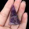 Crystal Cone Ring Holder Natural Stone Ring Stand Cone Shape Jewelry Display Stand for Retailer Home Storage Display