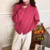 Cardigan Giacca Maglione Coreano con Doppia Cerniera da Donna, Nuovo Stile Autunno e Inverno, Stile Casual, Top Maglione Lavorato a Maglia a Tinta Unita Morbido e Ampio