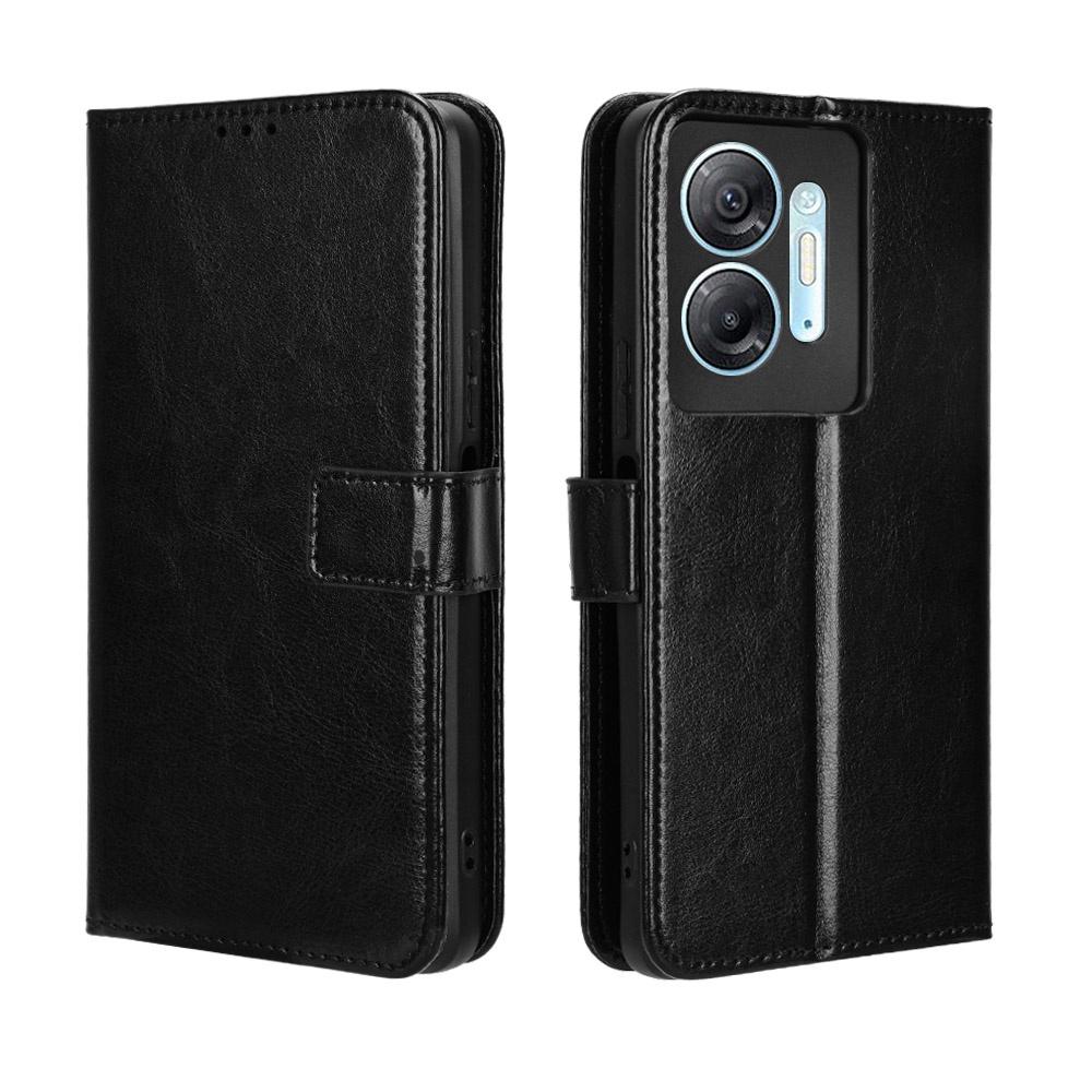 Für Infinix Hot 30 5G PU Leder Ständer Halter Infinix Hot 30 5G Flip Hülle Magnetisch Faltbares Leder