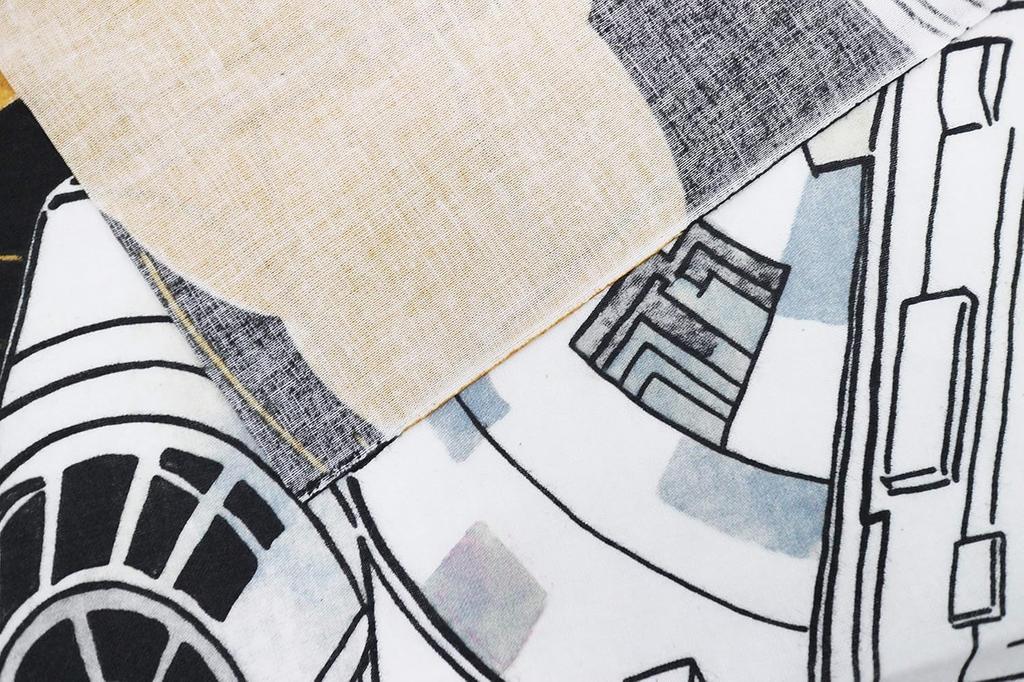 Marushin Tenugui Hand Star Wars Millennium Falcon Made in 34 x 90 cm (Japanese Towel), Ukiyo-e Style/Millennium Falcon, Cotton, Japan, 2535029800,