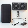 10W 12V Solar Exhaust Fan with Waterproof Solar Panel Air Extractor Solar Fan for Greenhouse Chicken Coop Shed Dog House Outside