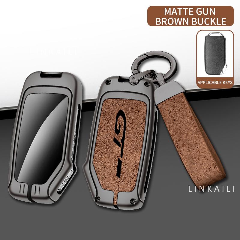 

Zinc Alloy Car Remote Control Key Cover Suitable For Kia Gtline Seltos K3 K5 019 High-End Car Key Protective Cover