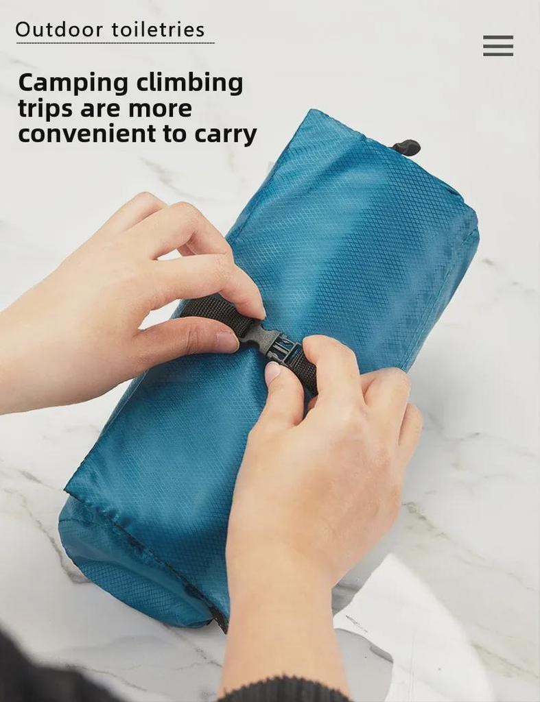 Top Men's Waterproof Travel Toiletry Bag – Portable, Foldable for Camping & Business Trips