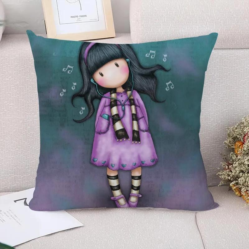 Gorjuss Couple Pillow Pillowcases  Decorative Cushion Cover Luxury Pillowcase Decor  Sofa Cushions Pilow Cases