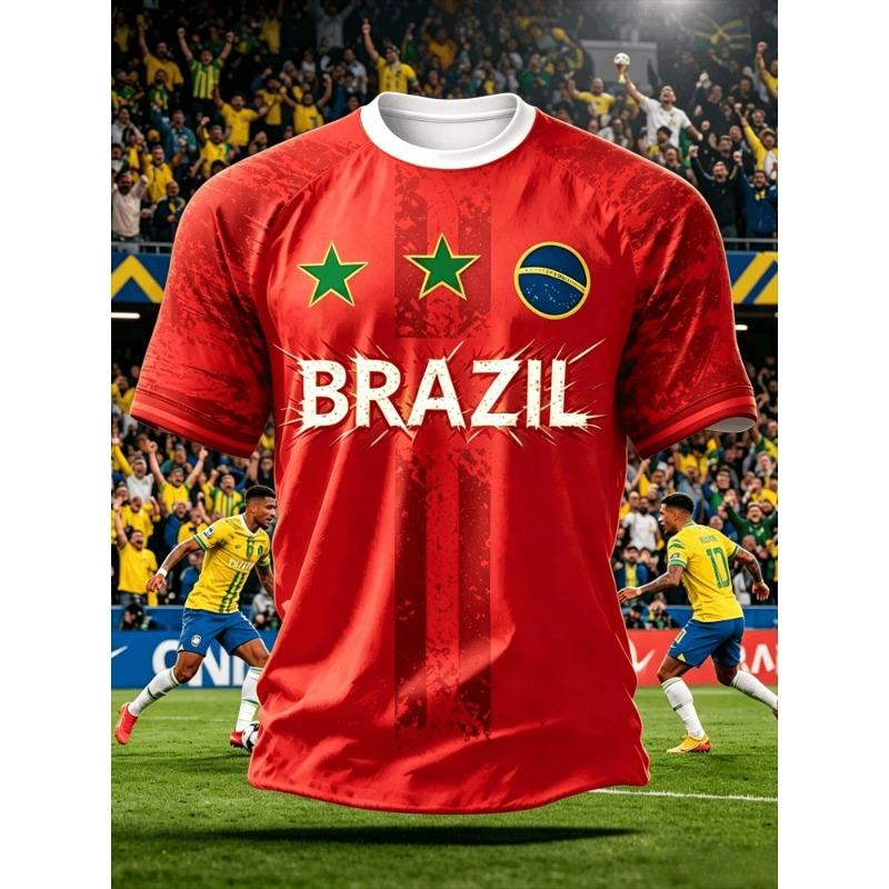 T-shirt Grafica da Uomo Norvegia Moda Sportiva Larga Manica Corta Estate Nuovo Design Stampa 3D Magliette Fitness Magliette da Calcio