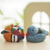 Solid Wood Wooden Bird Statue Decorative Bird Figurines Wood Carving Bird Ornament  Home Decoration