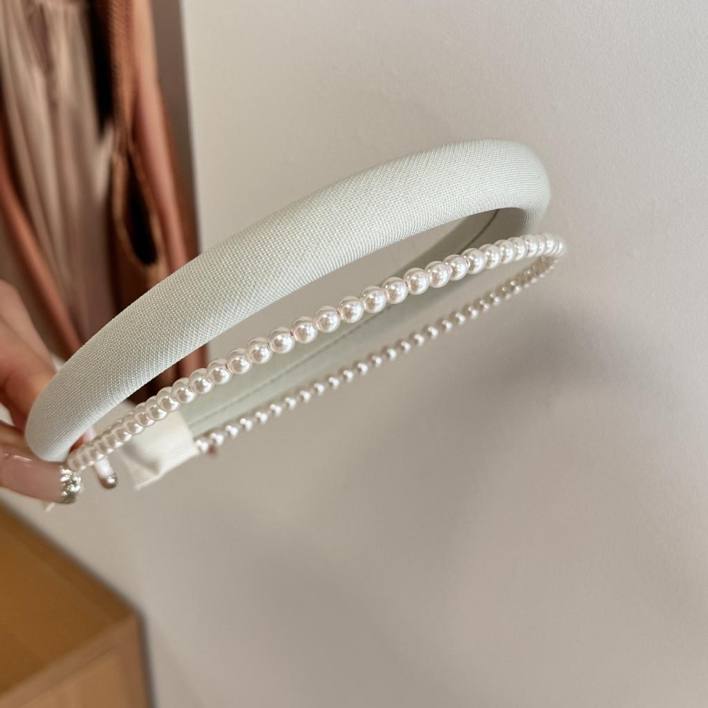 Hair Band Accessories for Women Girl Headband Yoga Korean Sweets Popular Leading Fashion Makeup Hoop Kpop Pearl Vintage Designer