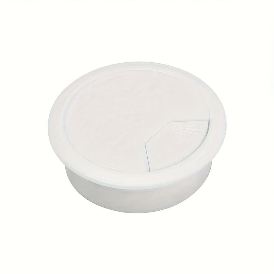 4pcs 60mm Desk Table Plastic Cable Hole Cover PC Computer Desk Round Wire Tidy Grommet Cable Organizer