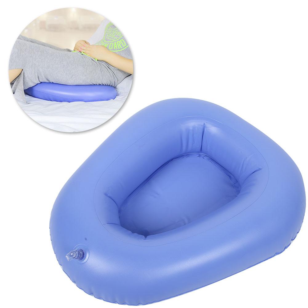 Haushalt Aufblasbares Bettpfanne Ältere Patienten Pflege Anti Dekubitus Luftkissen Töpfchen BlauBlau