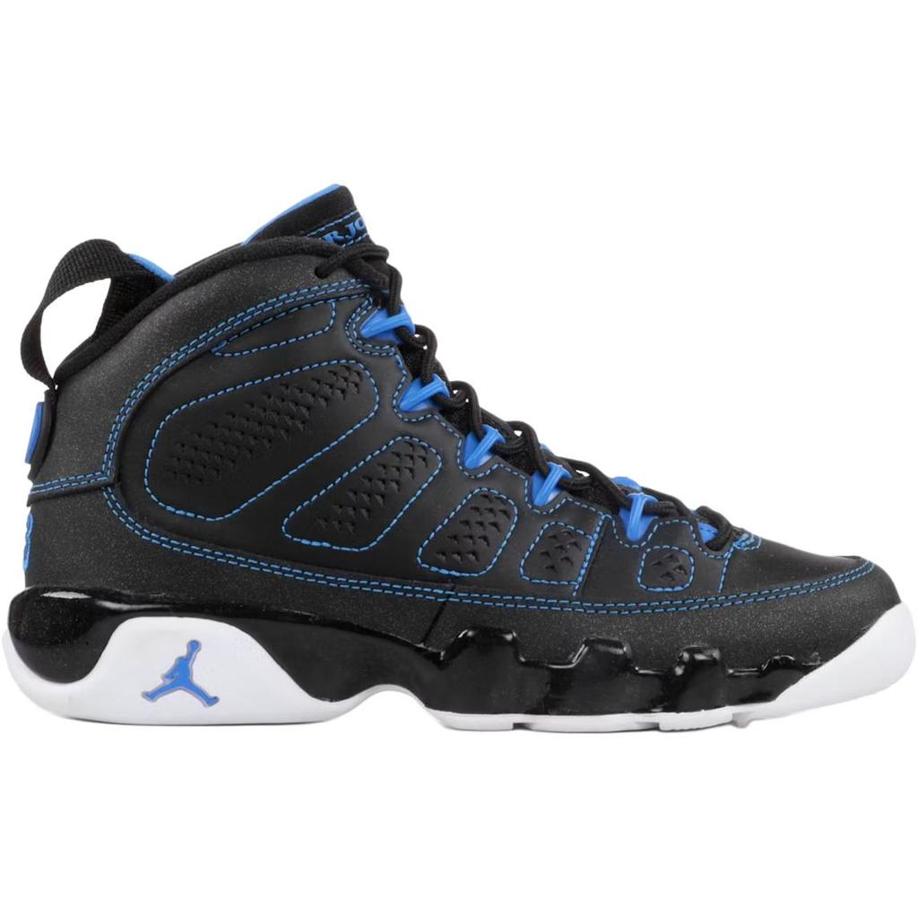 Jordan Air Jordan 9 Abrasion Resistant High top Children's Basketball Shoes Black Teenagers 302359-007