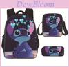 Stitch Backpack Set With Ice Pack And Pencil Case For Primary School Kids