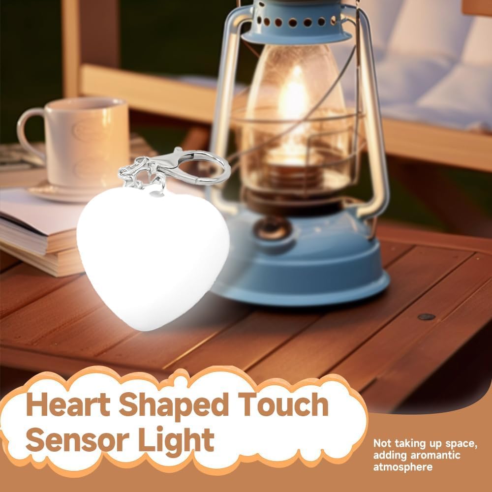Touch Sensitive LED Charging Lamp Purse Light Handbag with Automatic Sensor Bed Lamp Heart Light Gift Ideas Women Night Lamps