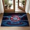 Bayern Munich Design Crystal Velvet Rug Soft Decorative Mat for Bedroom Entrance