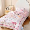 60S Pure Cotton Digital Print Kids' Autumn/Winter Bedding Set: First Day of School Duvet Cover