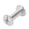 100 Sets Screw Rivet M2 Stainless Steel High Strength Round Flat Head Binding Screws