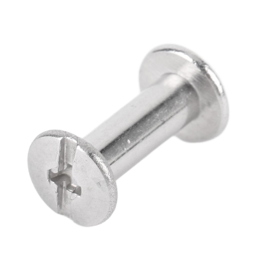 100 Sets Screw Rivet M2 Stainless Steel High Strength Round Flat Head Binding Screws