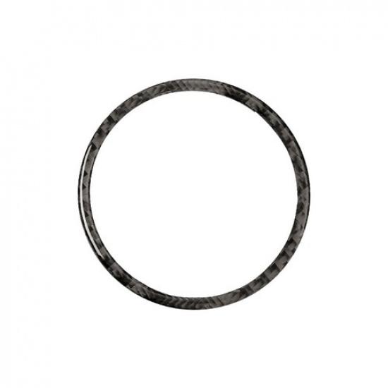 Real Carbon Fiber Clock Circle Frame Cover Sticker For Porsche Macan 2014-