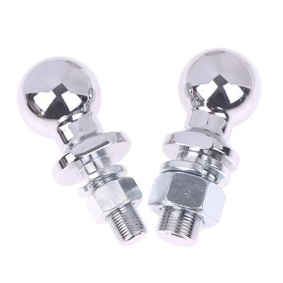 50MM Chrome Hitch Mount Tow Ball Shank Dia Capacity Coupling Trailer Parts RV Camper Caravan Parts Bola De Remolque Con Rosca