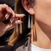 Youthway Classic Long Water Drop Dangle Earrings For Women Minimalist 18K Gold Plated Stainless Steel Earrings Fashion Jewelry