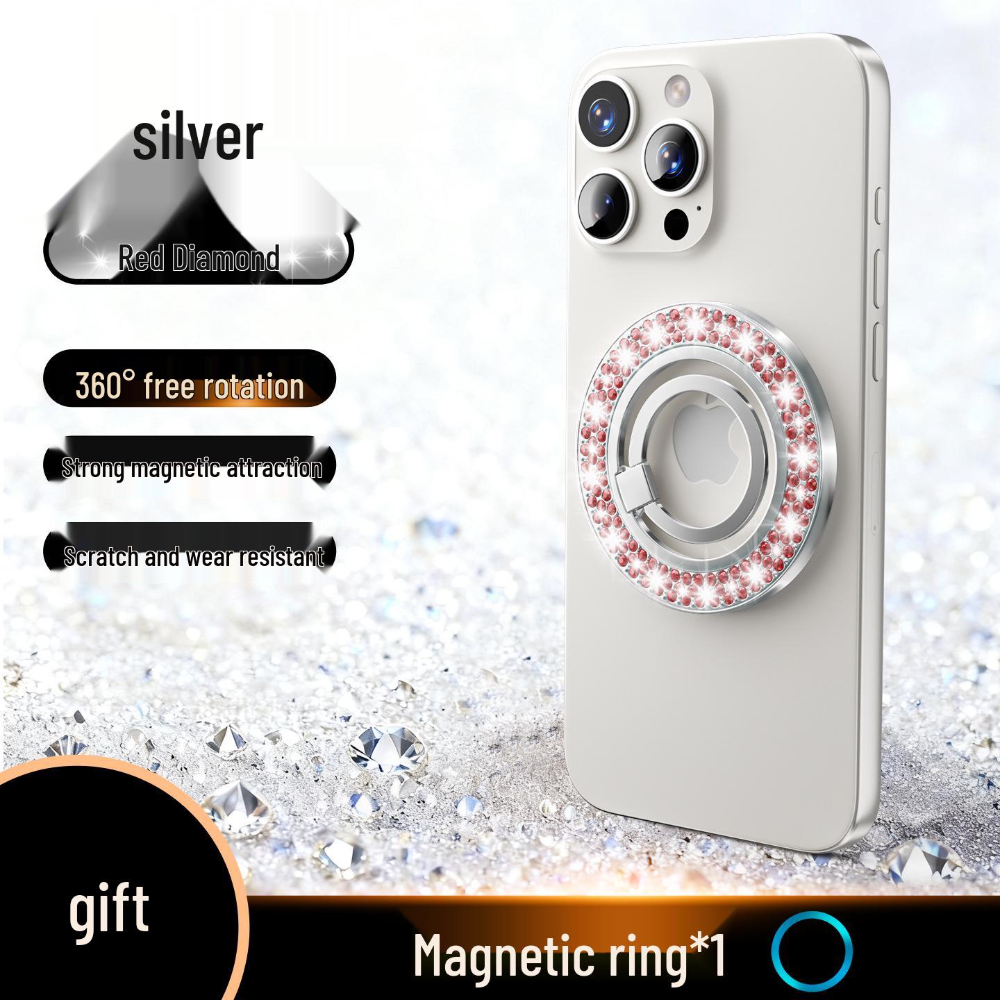 MS-R37 360° Rotating Rhinestone Phone Ring Holder