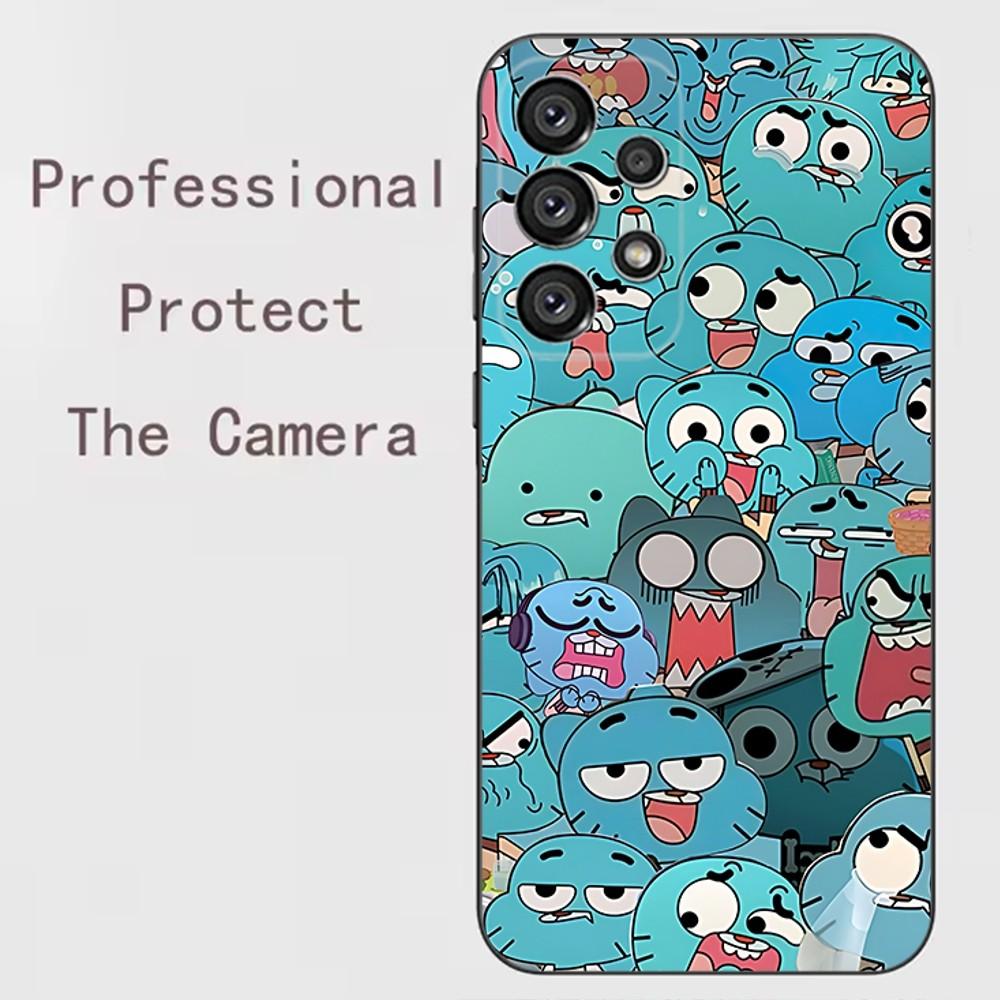 A-Amazing World G-Gumball Handyhülle Für Samsung Galaxy A73 71 53 52 42 41 32 22 21 13 12 S E 4G 5G Weiche Schwarze Hülle