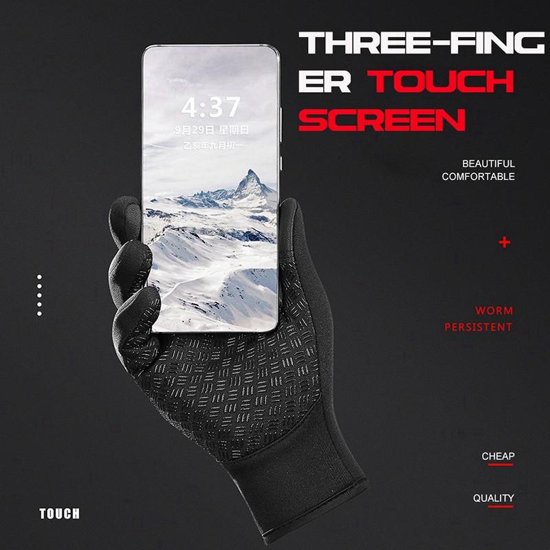 Touchscreen unisex invernale termico caldo ciclismo bicicletta bici sci campeggio esterno escursionismo guanti da moto sport dito intero