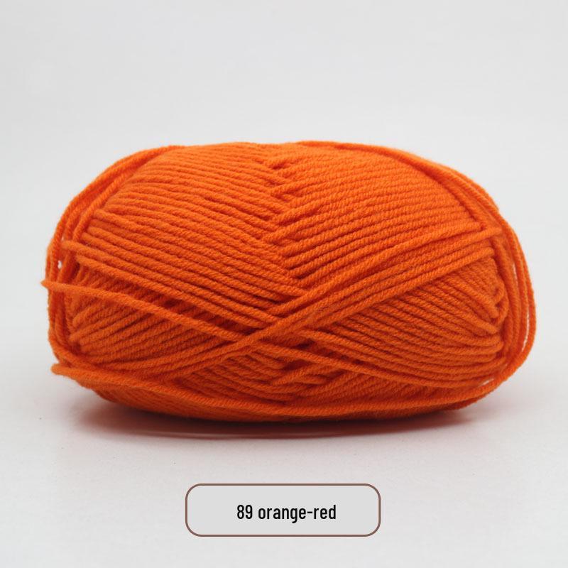 5-Strand Milk Cotton Yarn Scarf & Hand-Knitted Hat Yarn - Baby Soft, Medium Thickness, Free Shipping