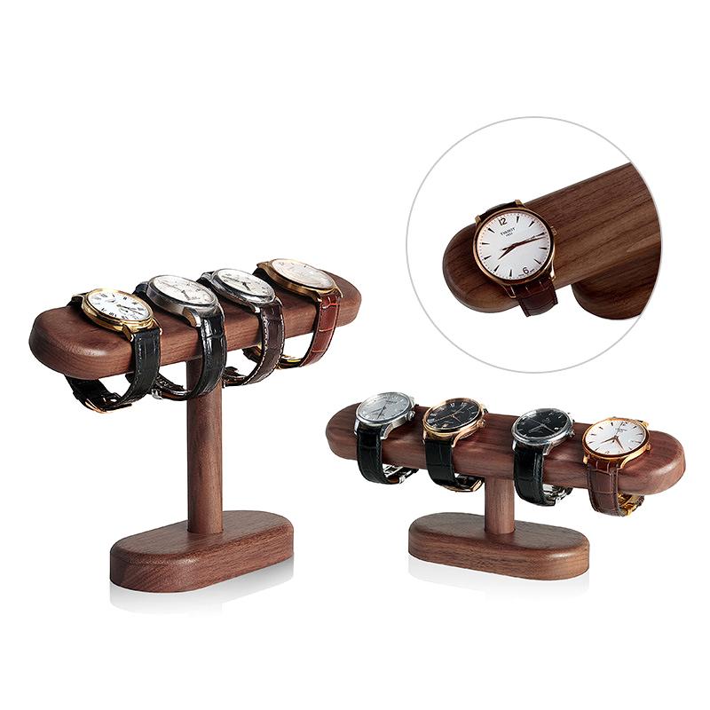 Uchwyt na zegarek z orzecha włoskiego Uchwyt na biżuterię Łańcuszek na kostkę Wieszak na biżuterię Organizer na lady wystawowe