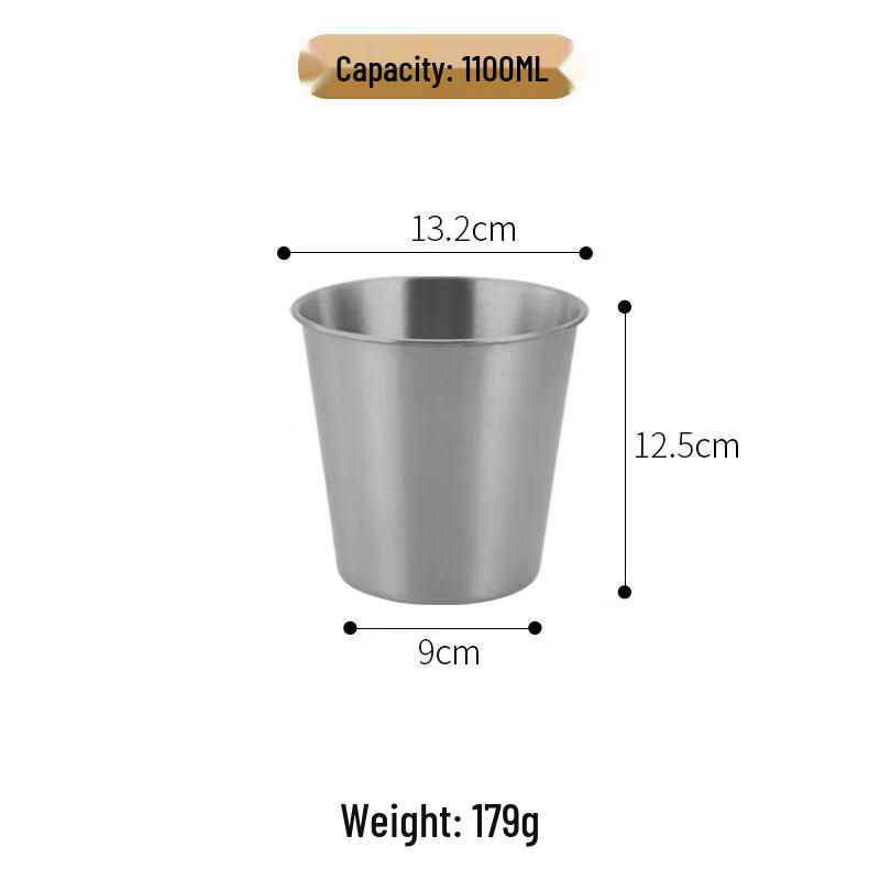 ZISIZ 304 Stainless Steel Ice Bucket, American Style