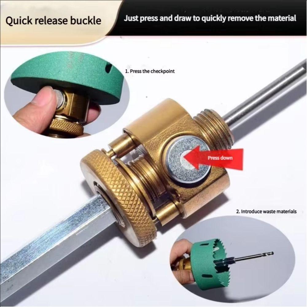 Hexagon Shank Quick-Release Hole Opener Bi-Metal Bi-Metal Hole Saw  Woodworking