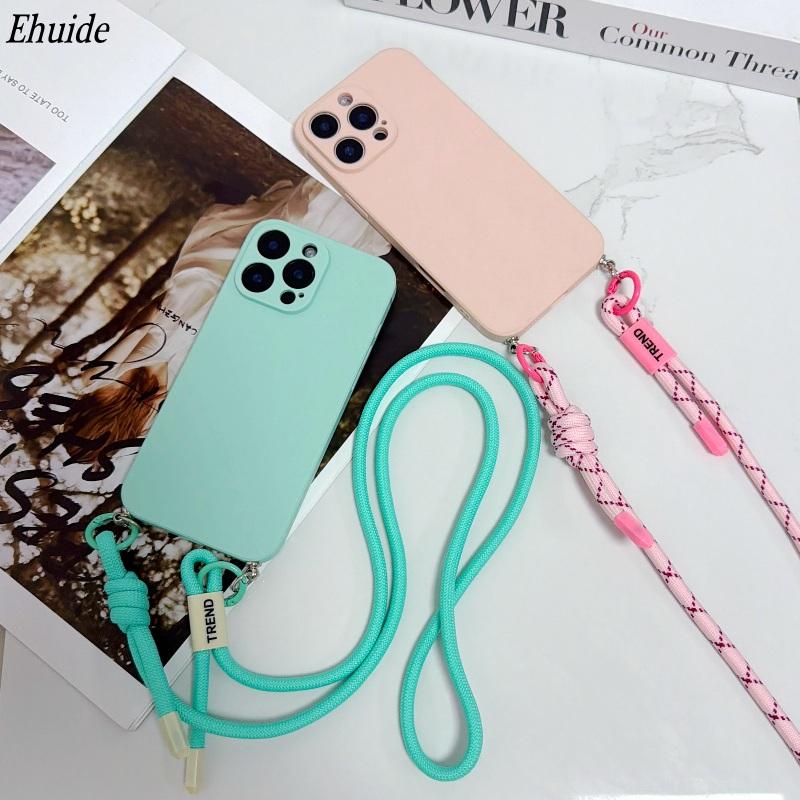 Capa com Alça Transversal para Redmi Note 14 Pro Plus Mi 15T 17 15 15C POCO X7 Pro F7 X6 Cordão Ajustável para Uso Externo Capa à Prova de Choque