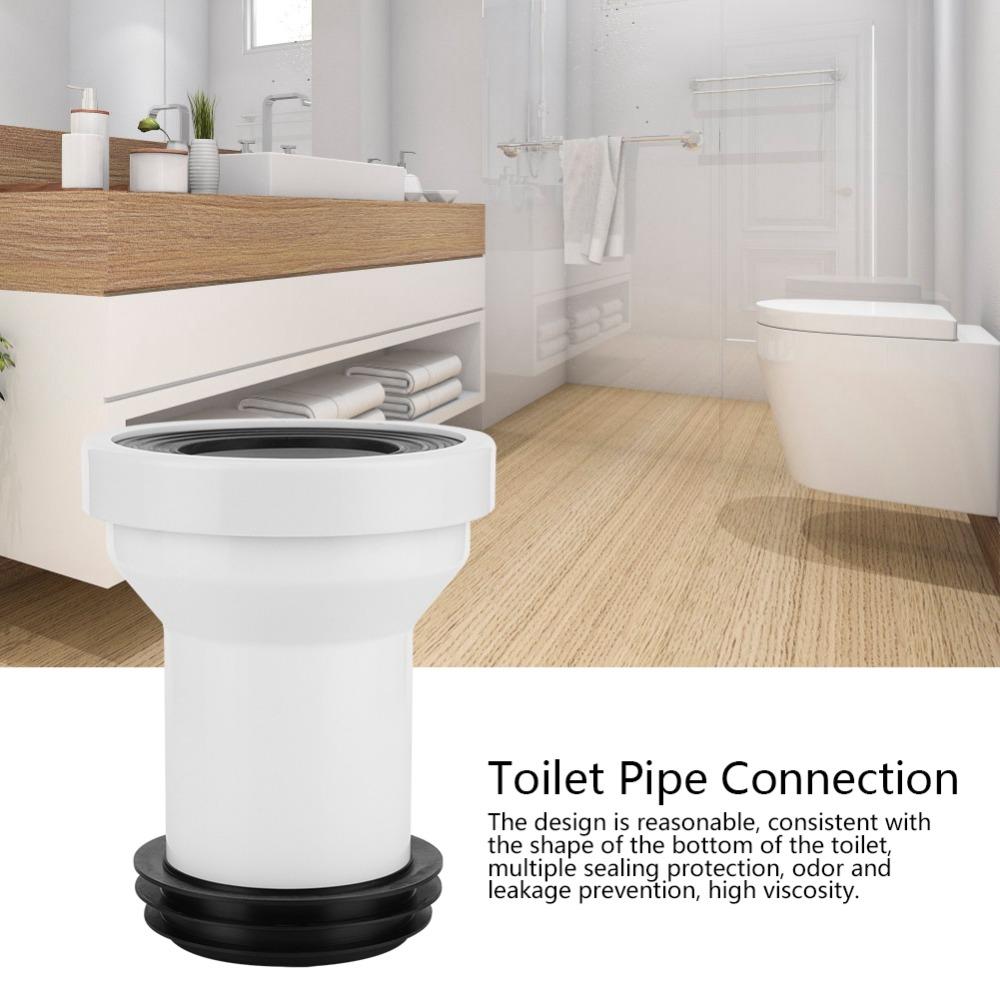 PP Rubber Material Toilet Connection Adapter Toilet Sewer Pipe Adapter  Outlet Pipe Connection