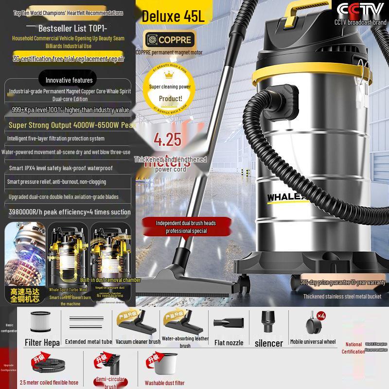 JingSen Dual-Use Vacuum Cleaner for Home, Commercial, and Automotive Cleaning