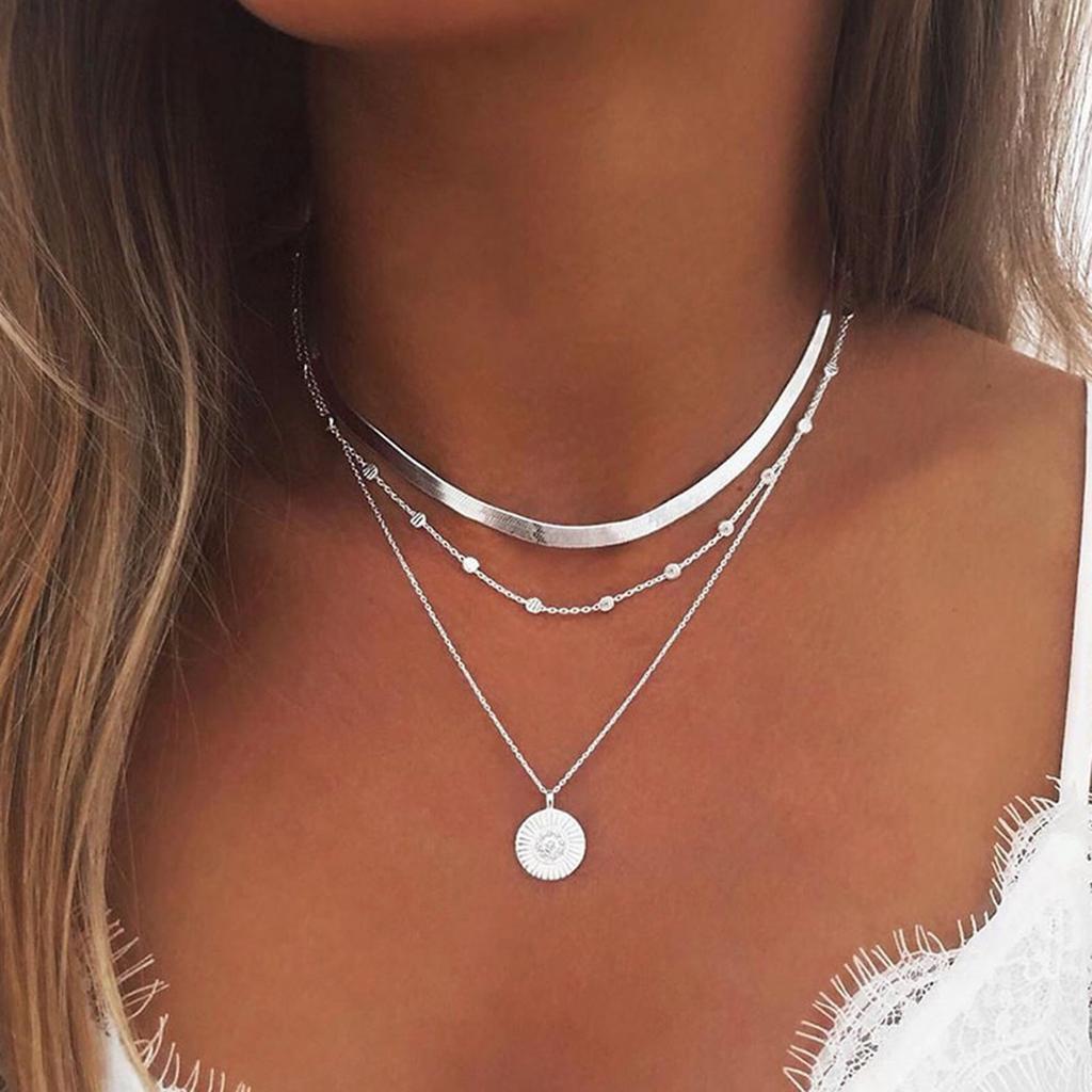 Bohemian Gold Multilayer Bar Choker Necklace Dainty Choker Necklace Collar Layering Necklace For Teen Girls Birthday Wedding Jewelry Gifts