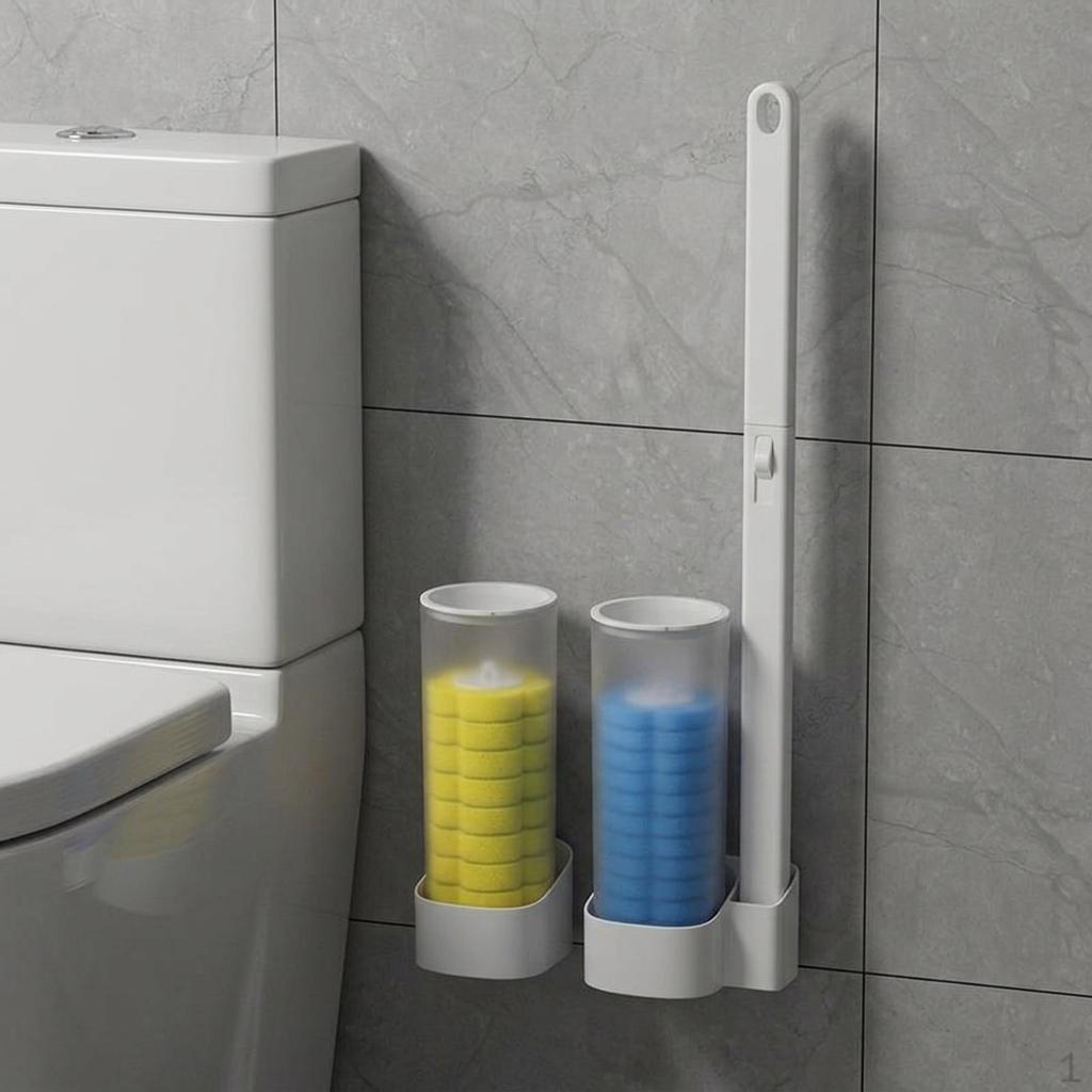 24 Hygienic Sponge Refills for Toilet Brush And Cleaner.