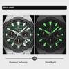 Mens Watches Stainless Steel Watch Waterproof Luxury Quartz Clock Chronograph Luminous Wristwatches Relogio Masculino