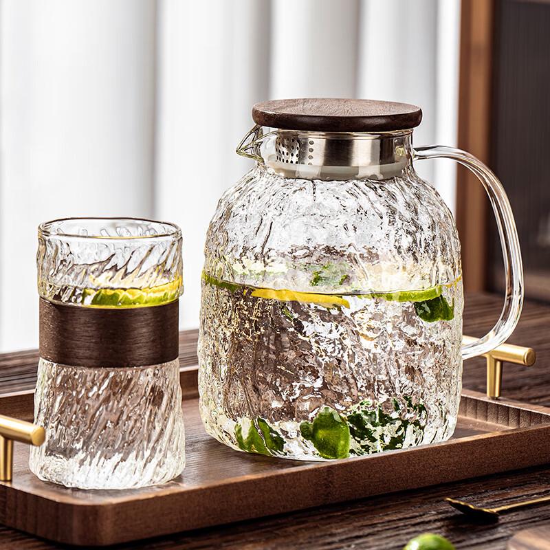 Embossed Glass Drinkware Set