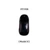 Genuine Leather Car Remote Key Fob Case Cover Shell Holder For Tesla Model X