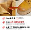 Leather Rhubarb Boots Women's Autumn and Winter New High-heeled Martin Boots Women's Retro Short Boots Women's Versatile Women's Boots