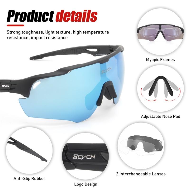 Cycling Glasses Man Cycling Sunglasses  UV400 Bicycle Eyewear MTB Outdoor Woman Pochromic Goggles Sports Bike Glasses