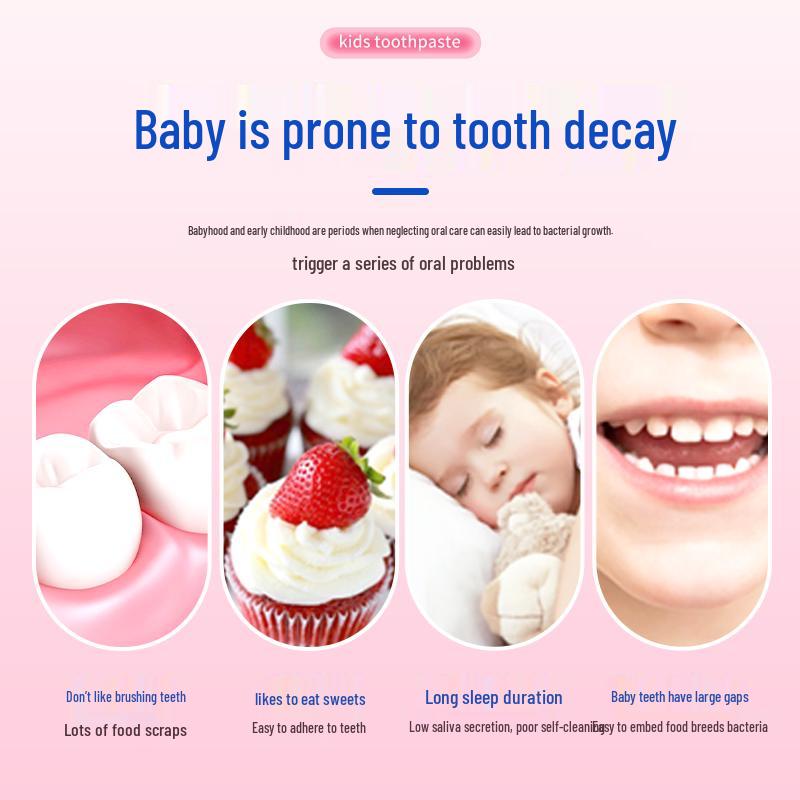 Avec Moi Kids' Probiotic Strawberry Toothpaste (3-Pack)